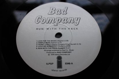 Bad Company Running With The pack 1ST UK
