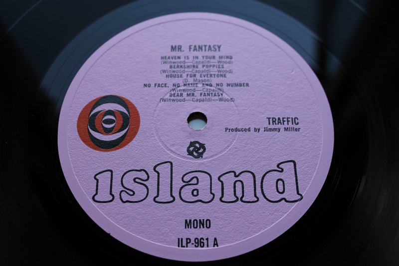 Traffic Mr. Fantasy 1st UK Pressing Island Pink Eye Labels  