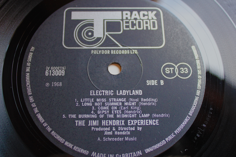 Jimi Hendrix Electric Ladyland 1st UK Track Blue Text Mint Audio 