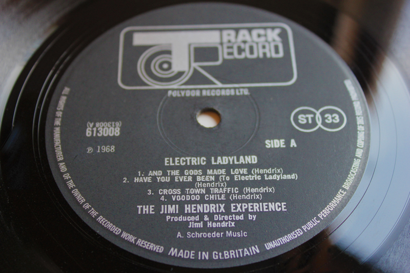 Jimi Hendrix Electric Ladyland 1st UK Track Blue Text Mint Audio 