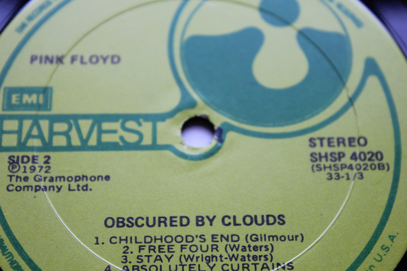 Pink Floyd Obscured By Clouds 1st UK Press Mint Vinyl/Audio