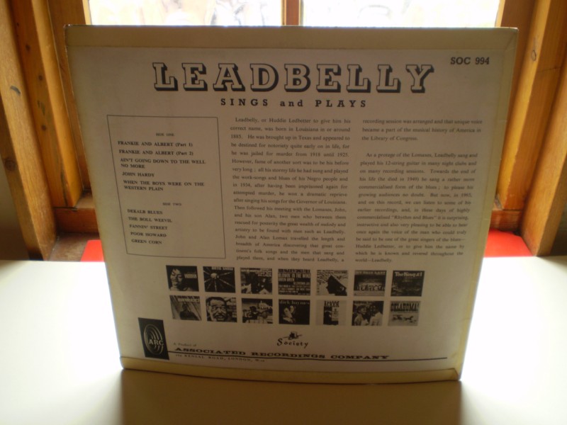 Lead Belly Plays And Sings