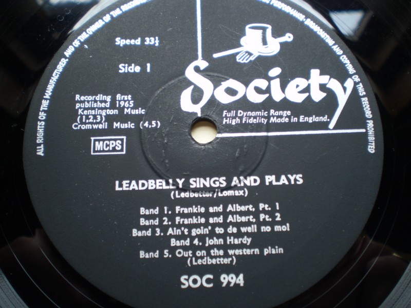 Lead Belly Plays And Sings
