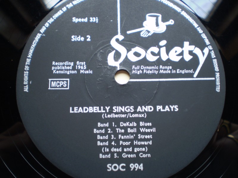 Lead Belly Plays And Sings