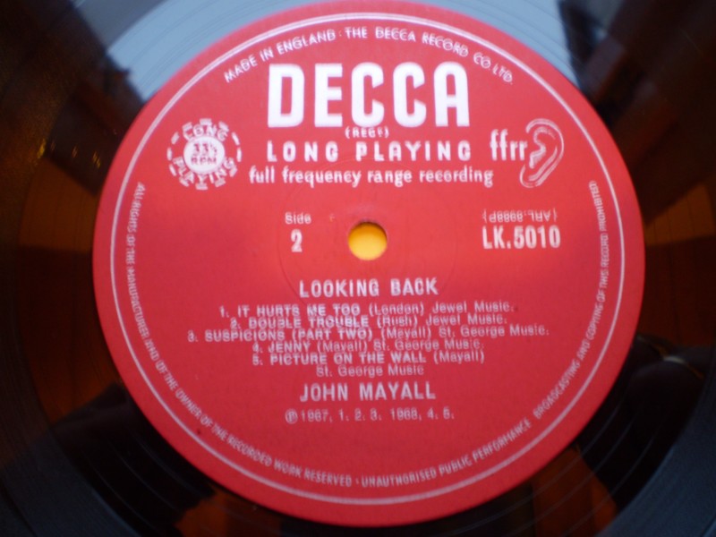 John Mayall Looking Back Unboxed Decca 1st UK