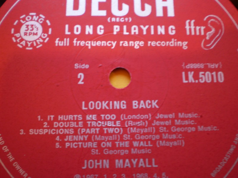 John Mayall Looking Back Unboxed Decca 1st UK