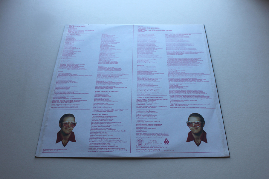 Elton John Caribou 1st UK Pressing Mint