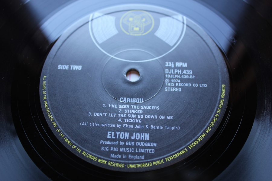 Elton John Caribou 1st UK Pressing Mint