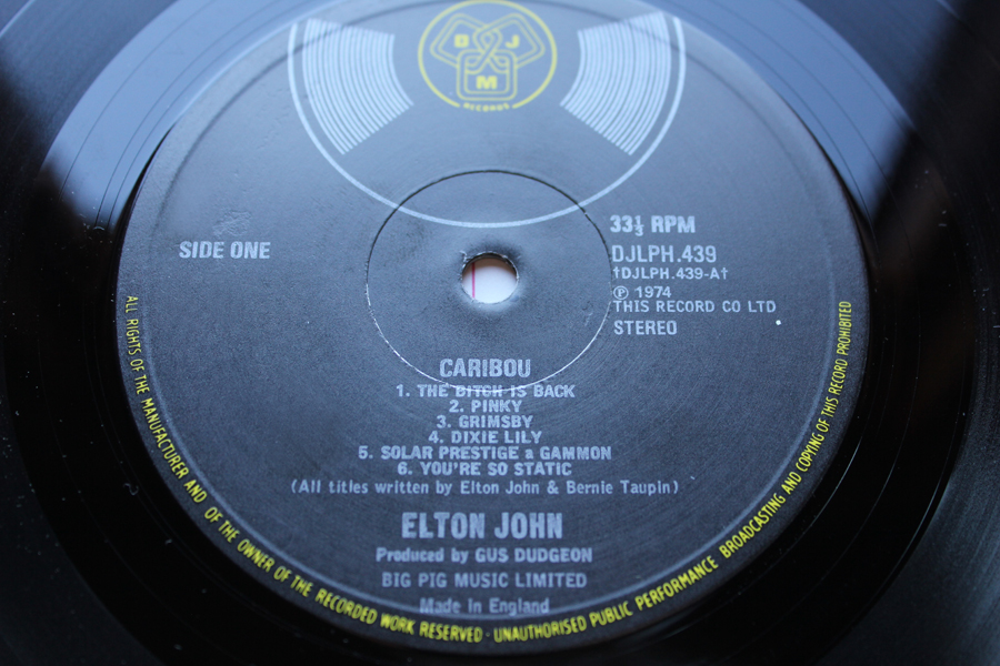 Elton John Caribou 1st UK Pressing Mint