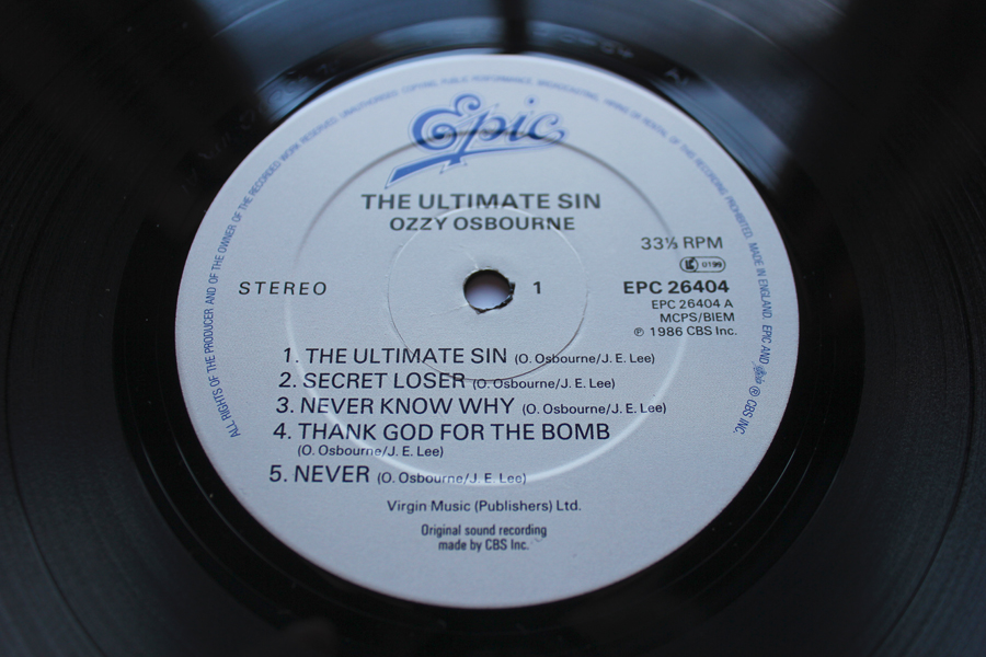 Ozzy Osbourne The Ultimate Sin