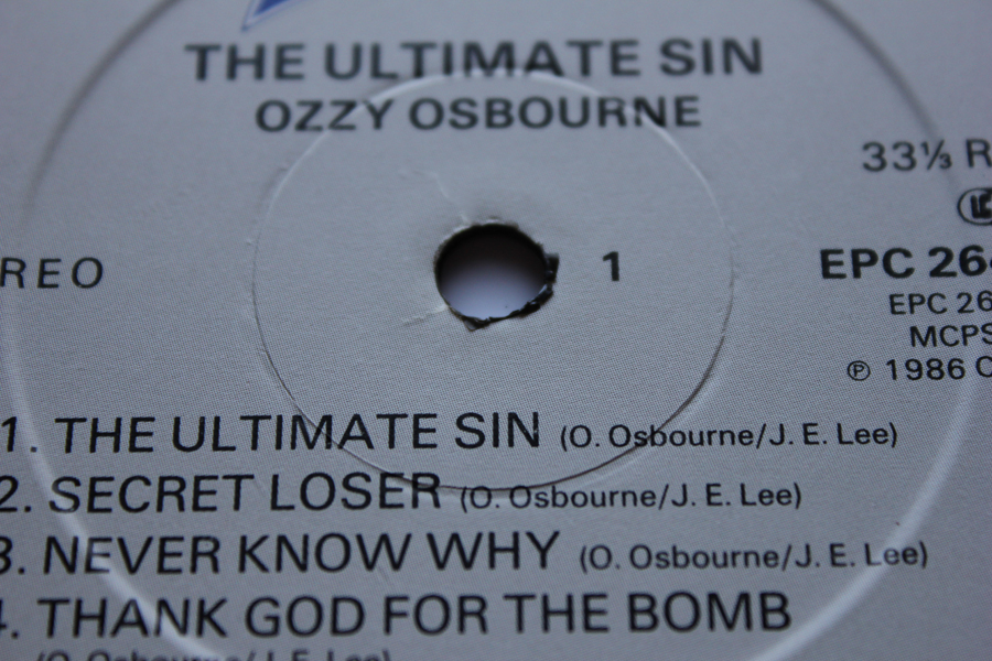 Ozzy Osbourne The Ultimate Sin