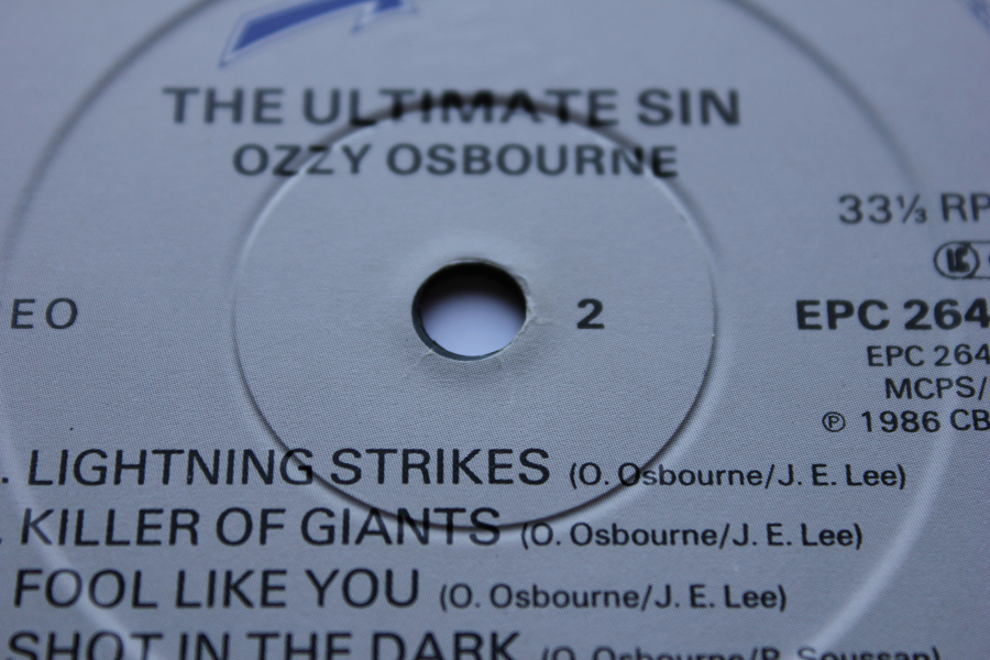 Ozzy Osbourne The Ultimate Sin