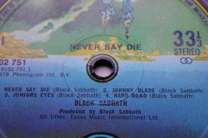 Black Sabbath Never Say Die 1st UK Pressing N.Mint Audio Archive