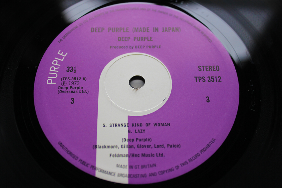 Deep Purple Live In Japan 1st UK Press Mint Archive 1U1U Earliest