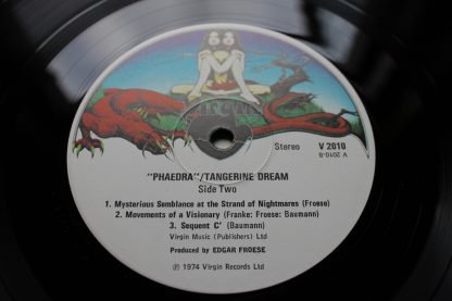 Tangerine Dream Phaedra 1st UK Press Virgin V2010 Mint Archive
