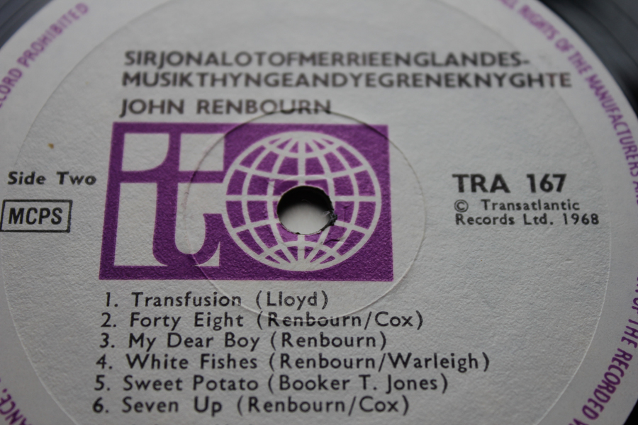 John Renbourn Sir John A Lot 1st UK Press Transatlantic Mint Audio