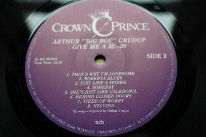 Arthur Crudup Give Me A 32-20 1st Press Mint vinyl